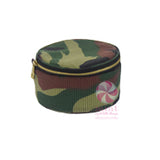 Floral Wreath Monogram  Button Jewelry Bags