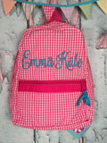 Hot Pink Gingham Toddler Backpack Close Out
