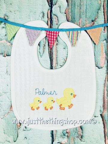 Baby Ducks Bibs and Burps - Just The Thing Shop