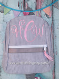 Ballerina Script Monogram For Girls Backpack - Just The Thing Shop