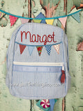 Bunting Name Applique Backpack - Just The Thing Shop