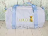Labrador Embroidery Mini Monogram  Duffel
