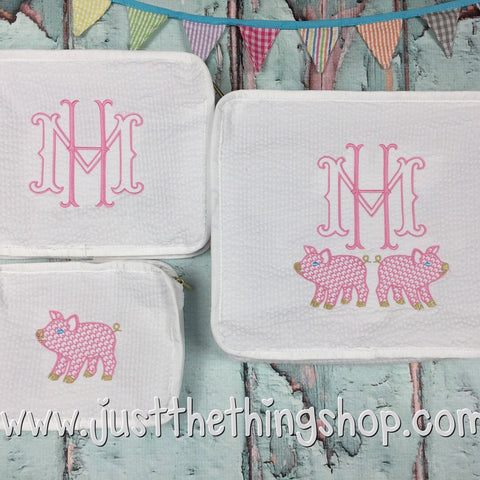 Pig Monogram Stacking Trio - Just The Thing Shop