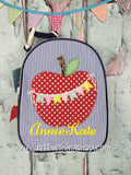 Apple Bunting Applique Gumdrop Lunch Box - Just The Thing Shop