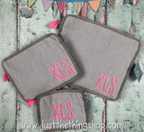Modern Monogram Font Stacking Trio - Just The Thing Shop