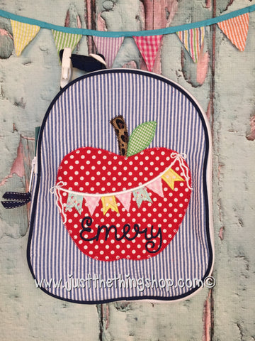 Apple Bunting Applique Gumdrop Lunch Box - Just The Thing Shop