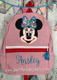 Minnie Mouse Face Backpack - Just The Thing Shop