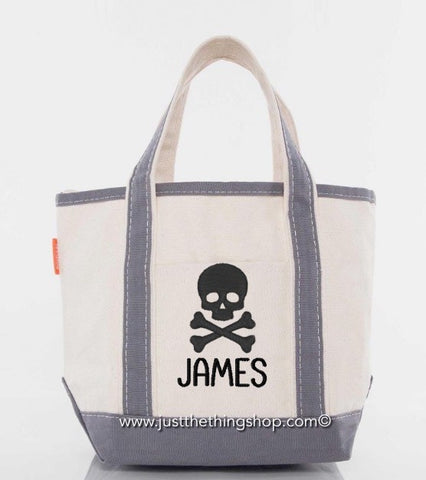 Halloween Canvas Boat Tote Trick or Treat Bags