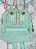 Mermaid Chambray Toddler Backpack Close Out