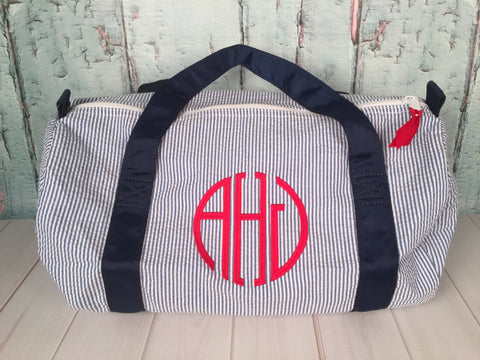 Circle (Modern) Monogram  Duffel - Just The Thing Shop